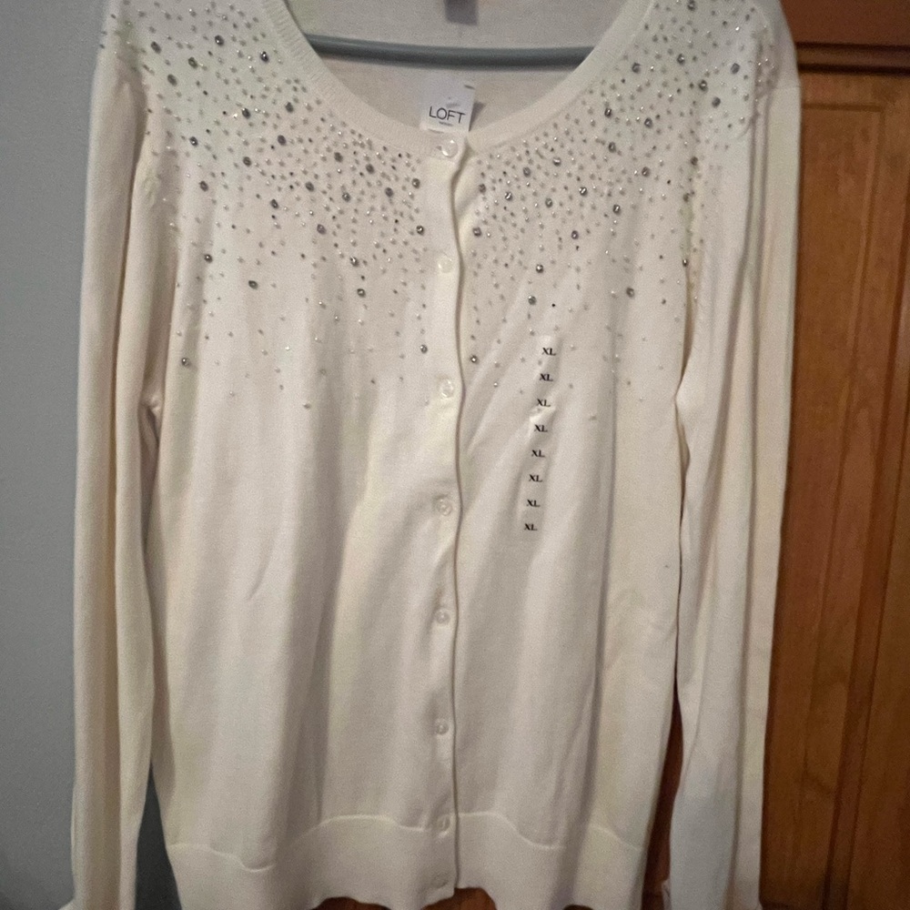 Xl off white Loft sweater